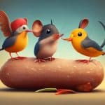 The mouse, the bird, and the sausage