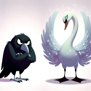 A Raven and a Swan - Aesop's Fables