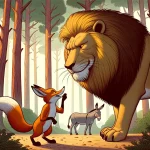 The Ass, the Fox, and the Lion - Aesop's Fables