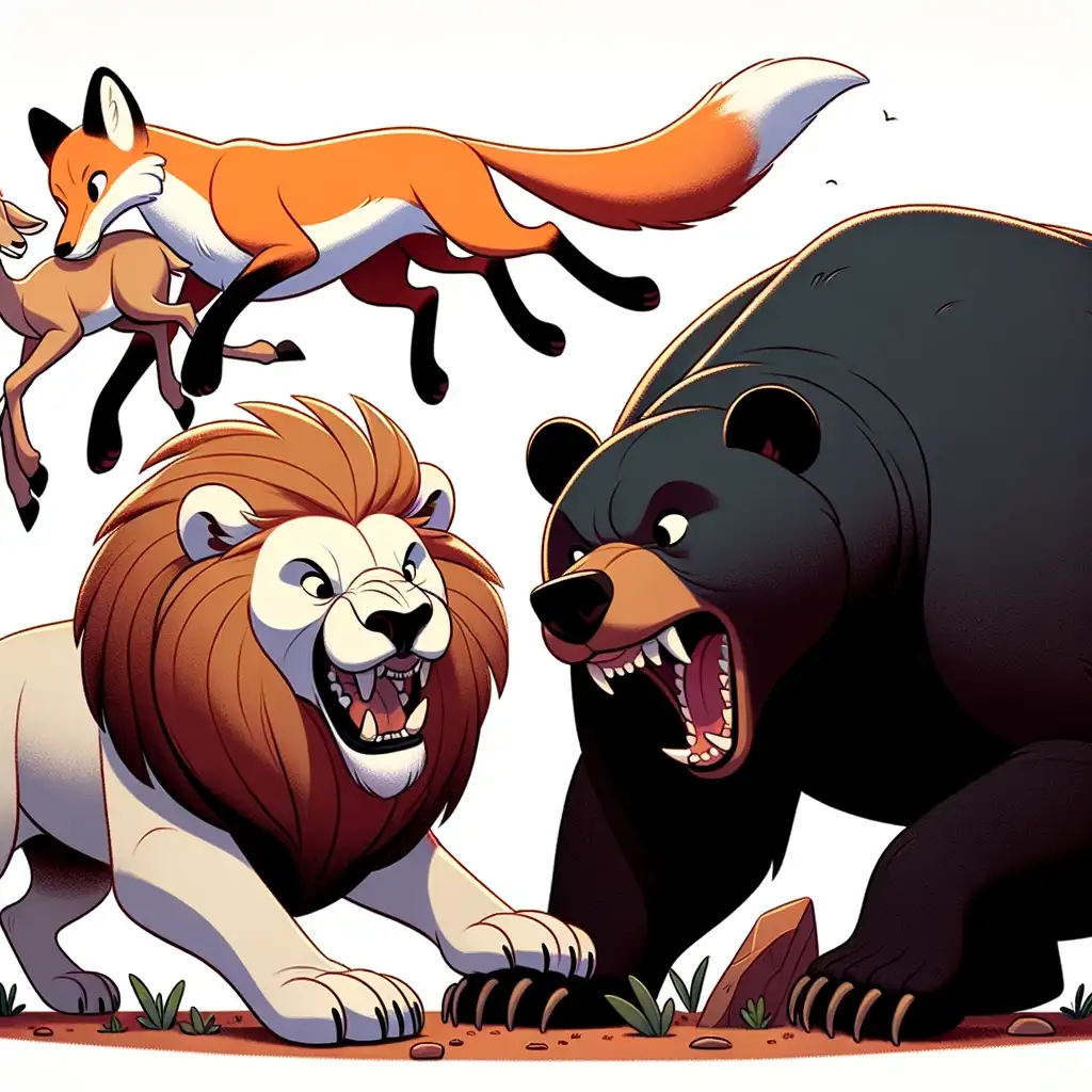 The-Lion-the-Bear-and-the-Fox-Aesops-Fables