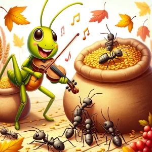 The Ants and the Grasshopper - Aesop's Fables
