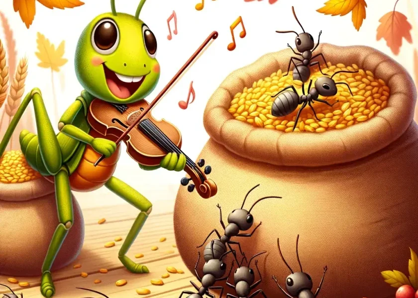 The Ants and the Grasshopper - Aesop's Fables