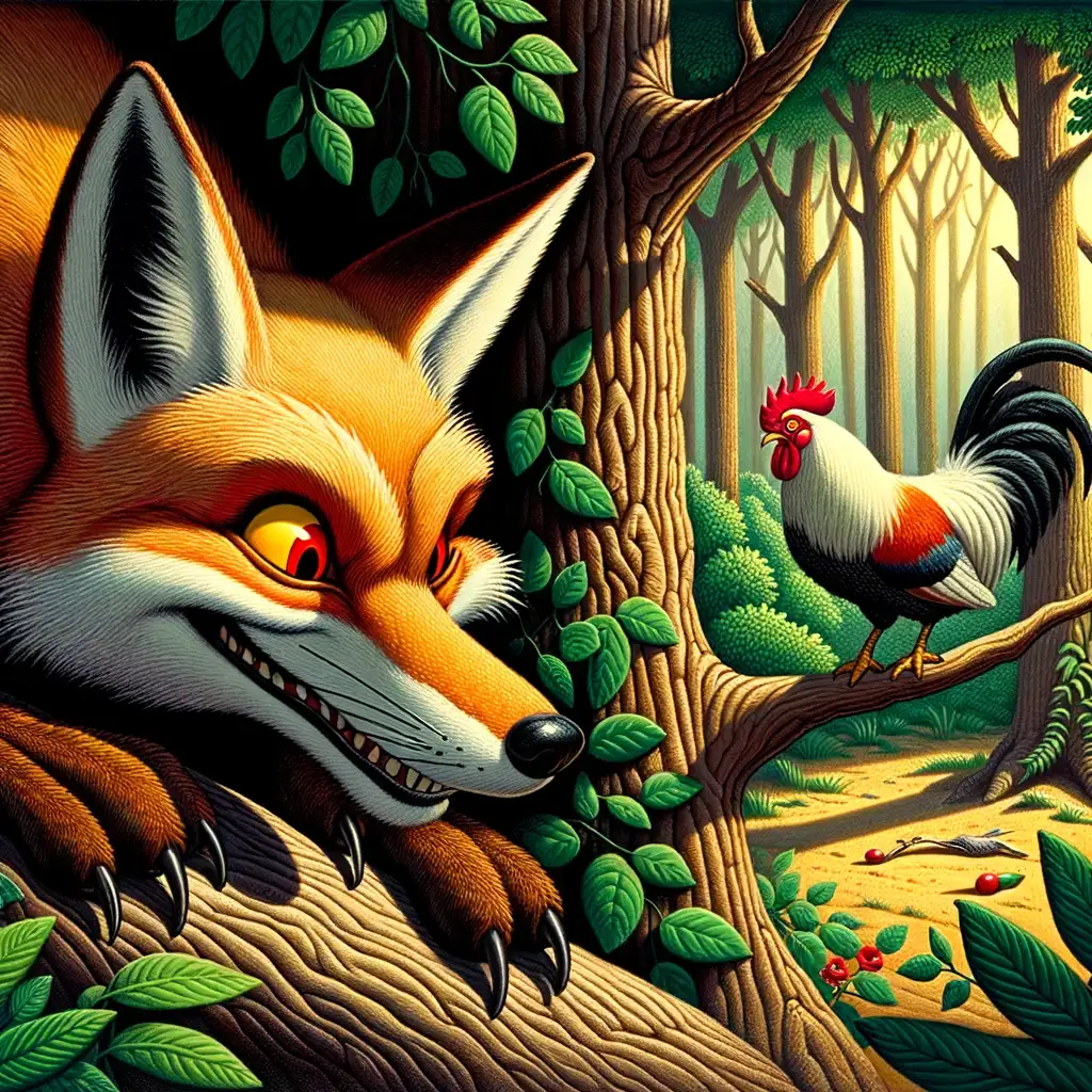 The Cock and the Fox - Aesop's Fables