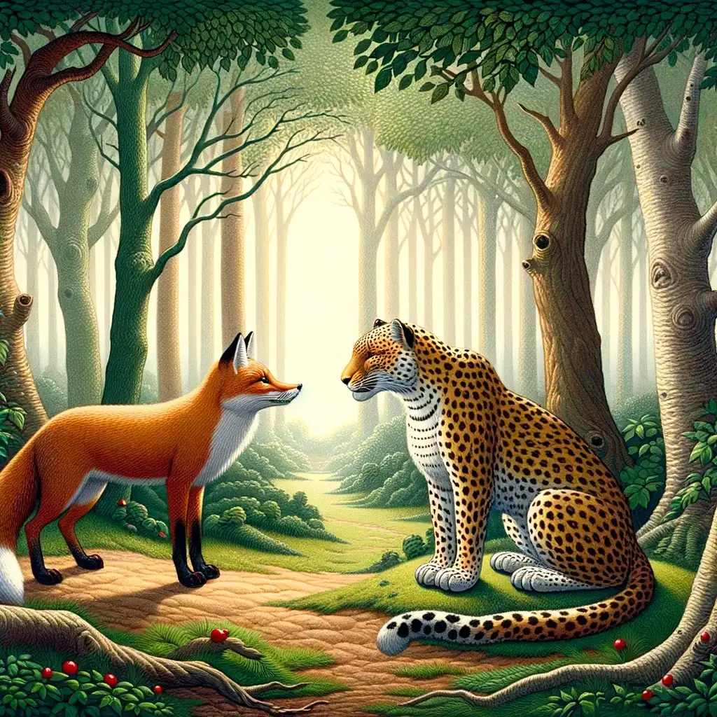 The Fox and the Leopard - Aesop's Fables