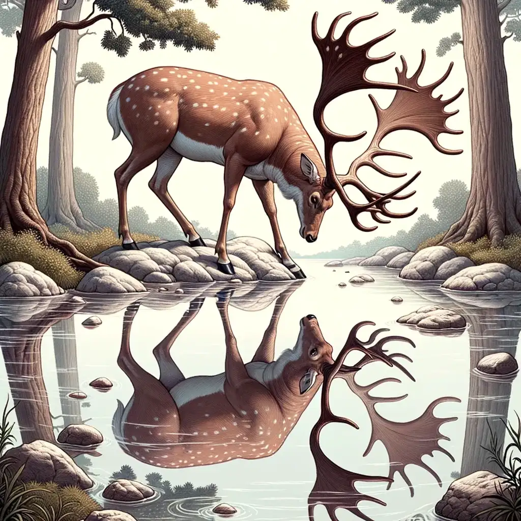 The Stag and His Reflection - Aesop's Fables